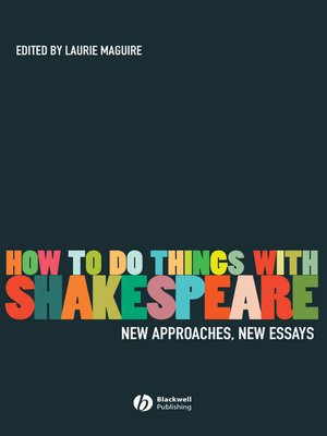 cover image of How to Do Things With Shakespeare